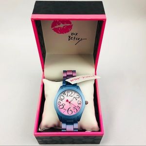 Betsey Johnson - blue/pink Watch